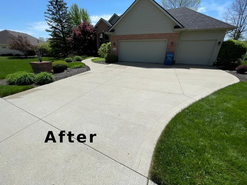 Driveway after