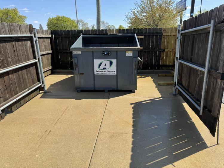 Dumpster Pad Cleaning